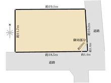 【東京都/大田区本羽田】大田区本羽田1丁目　古家付土地 区画図
