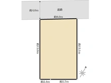 【東京都/葛飾区高砂】葛飾区高砂6丁目　土地 区画図