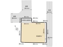 【千葉県/市川市大洲】市川市大洲一丁目　土地 区画図