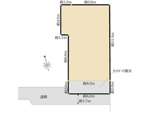 【東京都/江東区猿江】江東区猿江二丁目　古家付土地 区画図