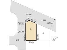 【千葉県/市川市南大野】市川市南大野二丁目　売地　A区画 区画図