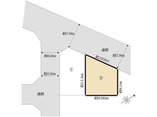 【千葉県/市川市南大野】市川市南大野二丁目　売地　B区画 区画図
