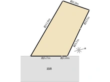 【東京都/墨田区東向島】墨田区東向島6丁目　売地 区画図