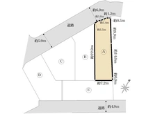 【東京都/多摩市桜ヶ丘】多摩市桜ケ丘1丁目　建築条件付土地　A区画 区画図