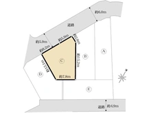 【東京都/多摩市桜ヶ丘】多摩市桜ケ丘1丁目　建築条件付土地　C区画 区画図