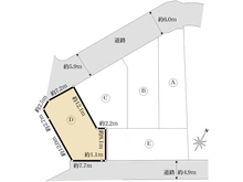 【東京都/多摩市桜ヶ丘】多摩市桜ケ丘1丁目　建築条件付土地　D区画 区画図