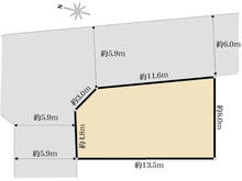 【埼玉県/さいたま市緑区大間木】さいたま市緑区大間木3丁目　古家付土地 区画図