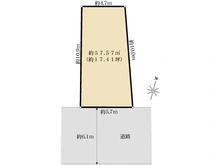 【東京都/新宿区西落合】西落合二丁目　売地（建築条件付） 区画図
