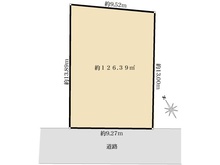【東京都/府中市新町】府中市新町一丁目 古家付土地 区画図