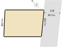 【東京都/町田市鶴川】町田市鶴川4丁目　売地 区画図