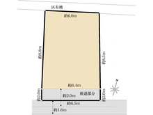 【東京都/北区滝野川】北区滝野川2丁目　売地（古家あり） 区画図