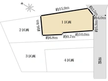 【東京都/府中市本宿町】府中市本宿町一丁目　売地　1区画 区画図