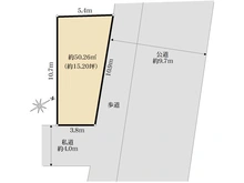【神奈川県/川崎市高津区諏訪】高津区諏訪2丁目　土地 区画図