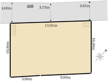 【神奈川県/横浜市泉区中田東】泉区中田東4丁目　古屋付土地 区画図