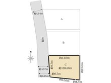 【神奈川県/横浜市栄区公田町】栄区公田町　土地　C区画/全6区画 区画図