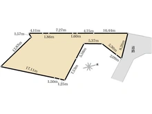 【神奈川県/横浜市戸塚区戸塚町】戸塚区戸塚町　古屋付土地 区画図