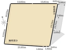 【大阪府/吹田市山手町】吹田市山手町二丁目　土地 区画図