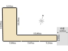 【大阪府/豊中市玉井町】豊中市玉井町二丁目　売土地 区画図