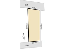 【大阪府/吹田市千里山西】吹田市千里山西四丁目　土地 区画図