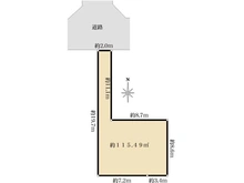 【兵庫県/西宮市甲風園】西宮市甲風園三丁目　売土地 区画図