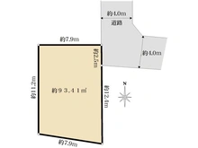 【兵庫県/西宮市能登町】西宮市能登町売土地　1号地 区画図