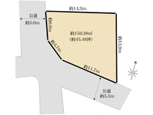 【兵庫県/芦屋市宮塚町】芦屋市宮塚町　売土地 区画図