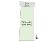 【兵庫県/西宮市上甲東園】西宮市上甲東園二丁目　売土地 区画図