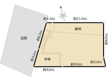 【神奈川県/横浜市緑区新治町】緑区新治町　売地 区画図