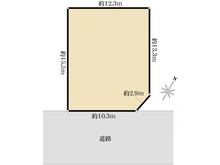 【神奈川県/横浜市青葉区市ケ尾町】青葉区市ケ尾町　古家付土地 区画図