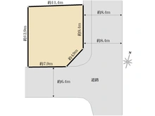 【神奈川県/横浜市青葉区松風台】青葉区松風台　古家付土地 区画図