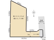 【東京都/目黒区南】目黒区南1丁目　売地 区画図