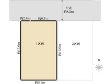 【神奈川県/横浜市青葉区桂台】青葉区桂台2丁目　売地　1区画 区画図