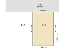 【神奈川県/横浜市青葉区桂台】青葉区桂台2丁目　売地　2区画 区画図