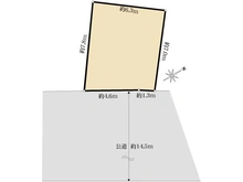 【東京都/文京区小石川】文京区小石川四丁目売地 区画図