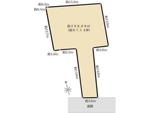 【東京都/文京区小日向】文京区小日向一丁目売地 区画図