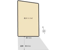 【千葉県/市川市稲荷木】市川市稲荷木2丁目　土地 区画図