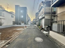 【千葉県/市川市平田】市川市平田4丁目　土地　2区画 前面道路