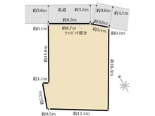 【千葉県/市川市平田】市川市平田2丁目　土地 区画図