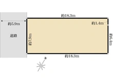 【千葉県/市川市塩焼】市川市塩焼5丁目　土地 区画図