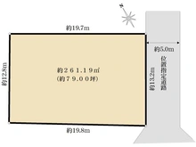 【千葉県/市川市新田】市川市新田5丁目　土地 区画図
