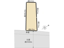 【東京都/江戸川区江戸川】江戸川区江戸川1丁目　土地 区画図