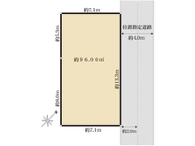 【千葉県/市川市平田】市川市平田4丁目　土地 区画図