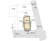 【東京都/江戸川区上篠崎】江戸川区上篠崎2丁目　土地3区画 区画図