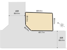 【東京都/江戸川区新堀】江戸川区新堀2丁目　土地 区画図