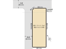 【千葉県/市川市市川南】市川市市川南4丁目　土地 区画図