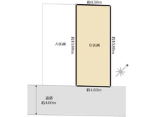 【東京都/港区白金台】港区白金台5丁目　建築条件付き土地　B区画 区画図