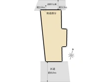 【東京都/杉並区本天沼】杉並区本天沼1丁目　土地 区画図