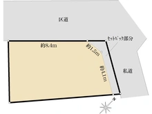 【東京都/世田谷区野沢】世田谷区野沢4丁目　建築条件付き土地 区画図