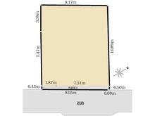 【東京都/港区白金台】港区白金台5丁目　土地 区画図