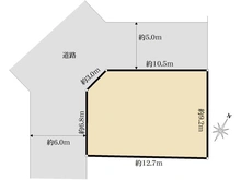【東京都/立川市栄町】立川市栄町2丁目　土地 区画図